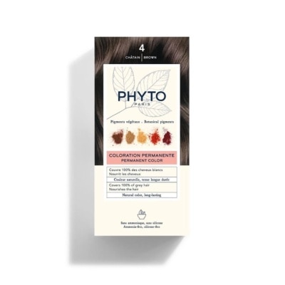 Phyto Phyto Permanent Color Ammonia-Free 4 Brown