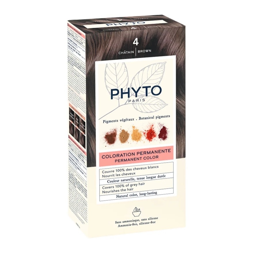 Phyto Permanent Color Ammonia-Free 4 Brown
