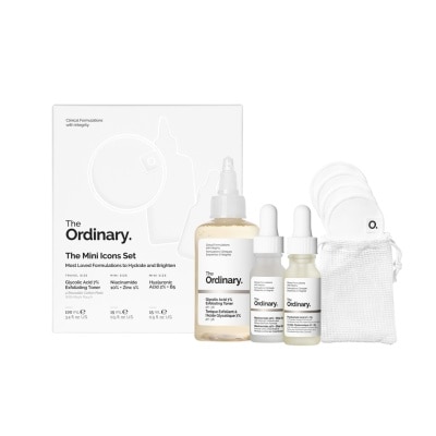 The Ordinary ดิ ออดินารี เดอะ มินิ ไอคอนส์ เซ็ต (โทนเนอร์ 100 มล. + เซรั่ม 15+15 มล.)