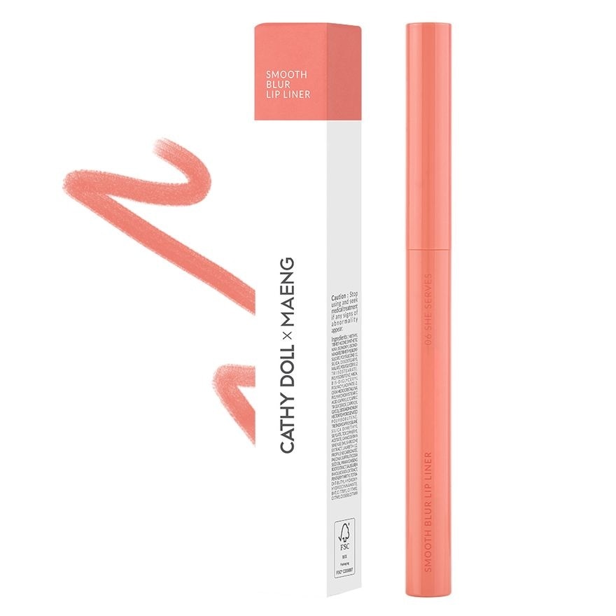 Cathy Doll เคที่ดอลล์ เอ็กซ์แมง สมูธ เบลอ ลิป ไลเนอร์ 0.4ก. 06 ชี เสิร์ฟ