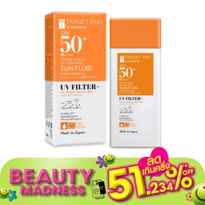 Target Pro by Watsons Target Pro by Watsons Trans-Shield Oil Control Sun Fluid UV Filter+ SPF50+ PA++++ 50m
