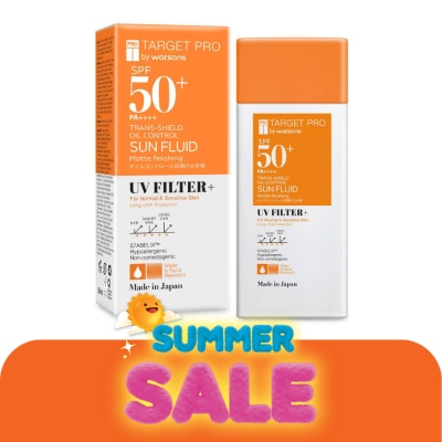 Target Pro by Watsons - ทาร์เกทโปรบายวัตสัน ทรานส์-ชีลด์ ออยล์ คอนโทรล ซันฟลูอิด เอสพีเอฟ50+ พีเอ++++ 50มล.