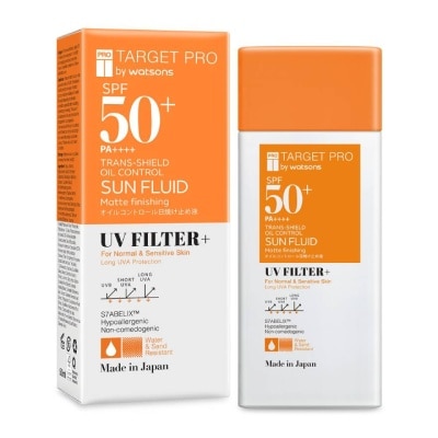Target Pro by Watsons Target Pro by Watsons Trans-Shield Oil Control Sun Fluid UV Filter+ SPF50+ PA++++ 50m