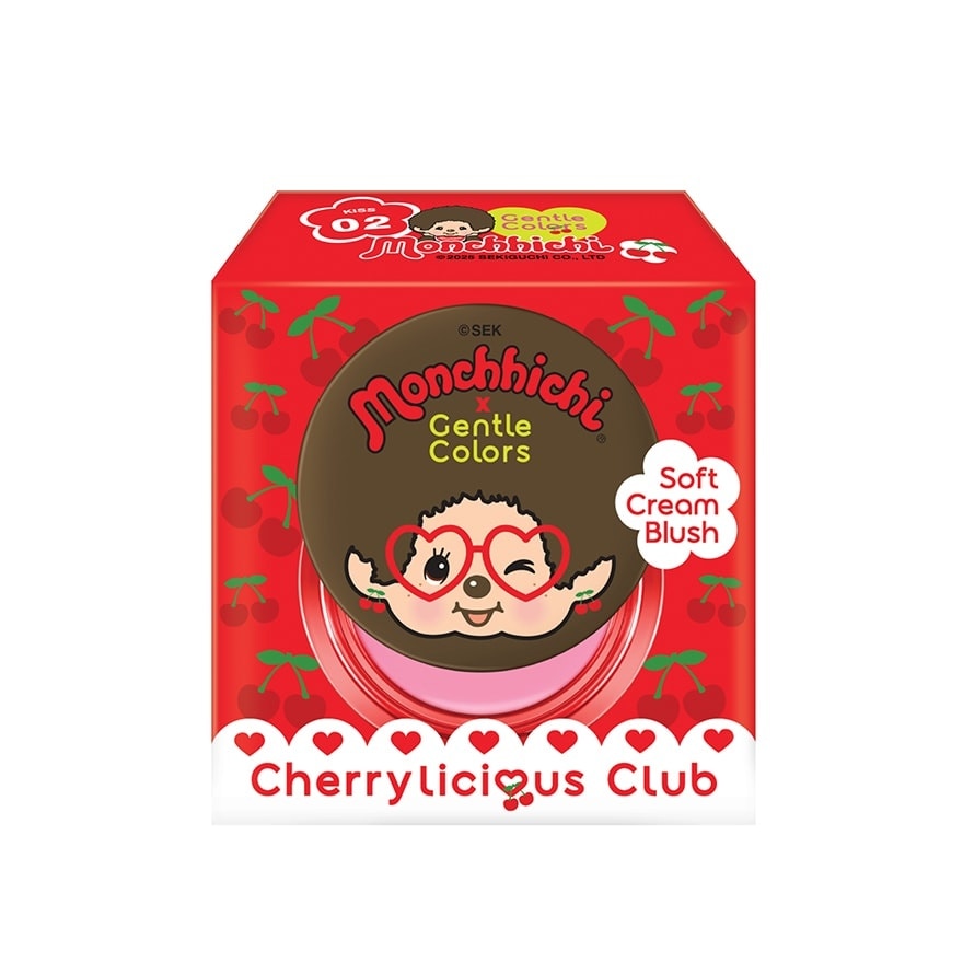 Gentle Colors x Monchhichi Soft Cream Blush 4g. 02 Kiss