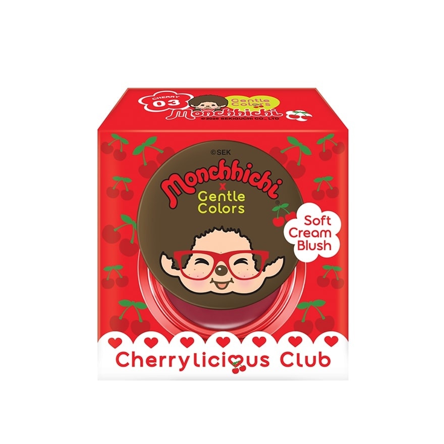 เจนเทิล คัลเลอร์ ม่อนชิชิ ซอฟท์ ครีม บลัช 4ก. 03 เชอร์รี่