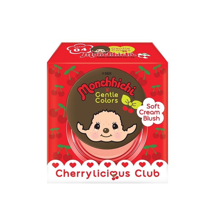 เจนเทิล คัลเลอร์ ม่อนชิชิ ซอฟท์ ครีม บลัช 4ก. 04พีช