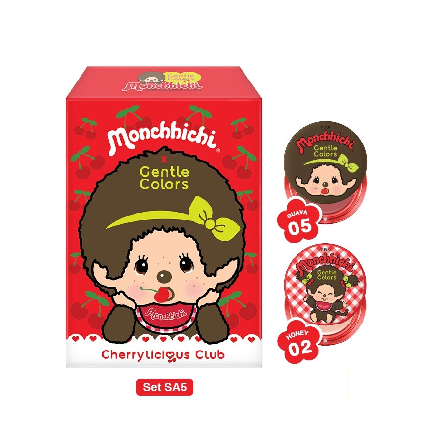 Gentle Colors x Monchhichi Set 2pcs. SA5 (Blush 05 Highlight 02
