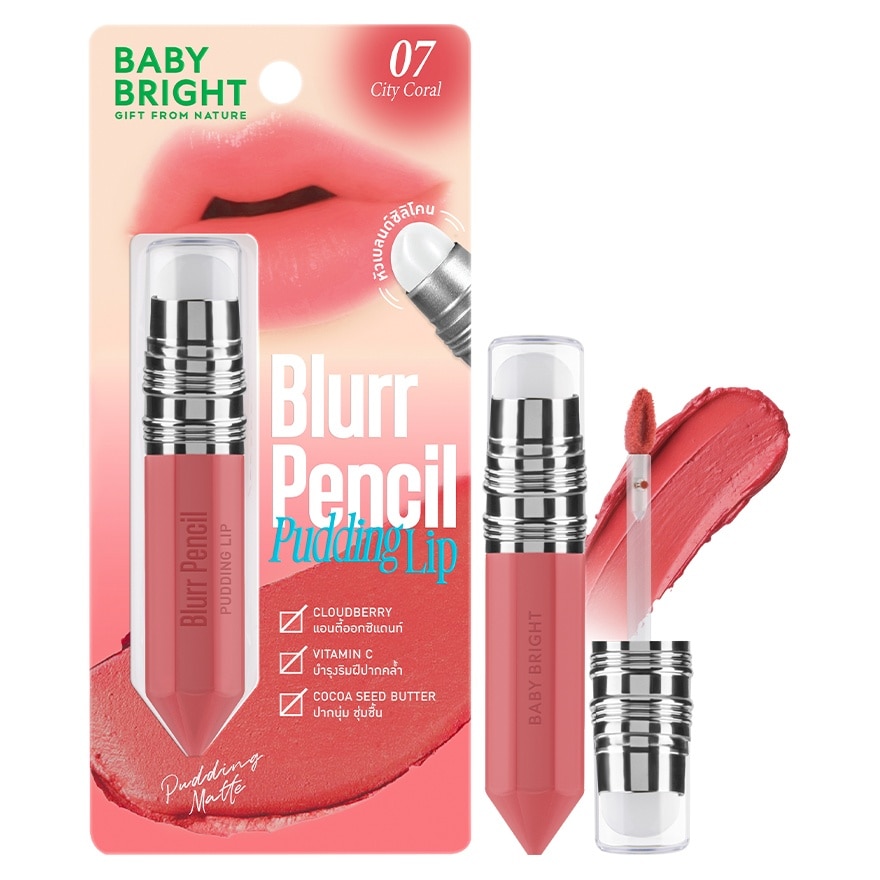 Baby Bright Blurr Pencil Pudding Lip 2.8g. 07 City Coral