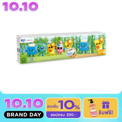 WATSONS วัตสัน กระดาษทิชชูแบบพกพา (Community) 3 ชั้น 10 แผ่น x 10 ซอง. image