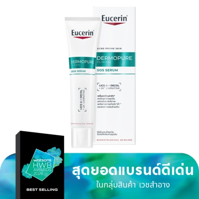 Eucerin - ยูเซอริน เดอร์โมเพียว คลินิคอล เอสโอเอส เซรั่ม 40 มล. สำหรับผิวมันเป็นสิว