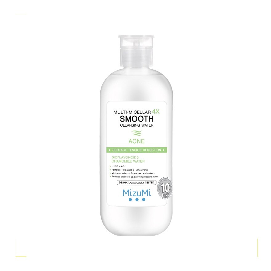 MizuMi Multi-Micellar 4X Smooth Cleansing Water Acne 500 ml