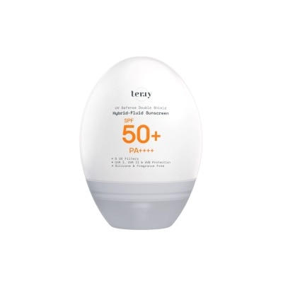 Terry เธอร์รี่ ยูวี ดิเฟนซ์ ดับเบิ้ล ชีลด์ ไฮบริด-ฟลูอิด ซันสกรีน SPF50+ PA++++ 30มล.