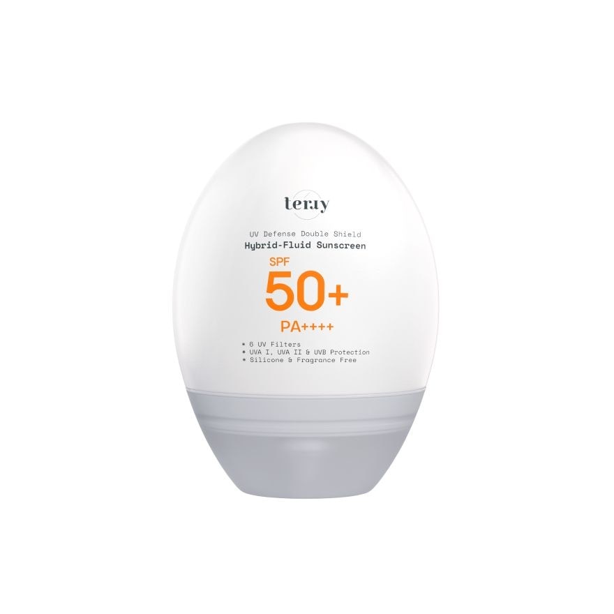 เธอร์รี่ ยูวี ดิเฟนซ์ ดับเบิ้ล ชีลด์ ไฮบริด-ฟลูอิด ซันสกรีน SPF50+ PA++++ 30มล.