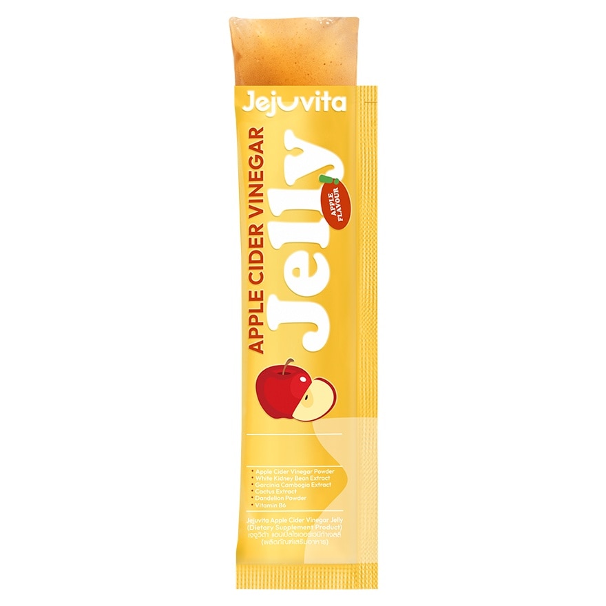 เจจูวิต้า แอปเปิ้ล ไซเดอร์ เวนีก้า เจลลี่ 25 กรัม x 10 ซอง กลิ่นแอปเปิ้ล