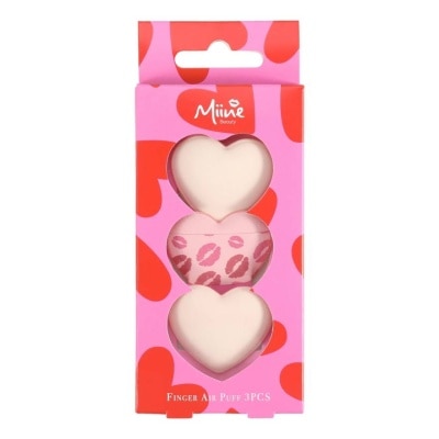 WATSONS วัตสัน Miine ฟิงเกอร์แอร์พัฟ เซ็ตฟองน้ำแต่งหน้า 3ชิ้น.