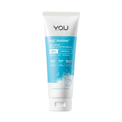 You Y.O.U. Hy Amino+ 20 Centella Barrier Low pH Gel Cleanser 100g.