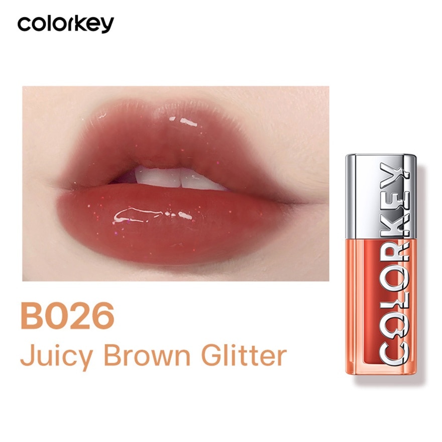 คัลเลอร์คีย์ วอเทอร์ สปาร์คกลิ้ง ลิป เซรั่ม 3ก. B026 จูซี่ บราวน์ กลิตเตอร์