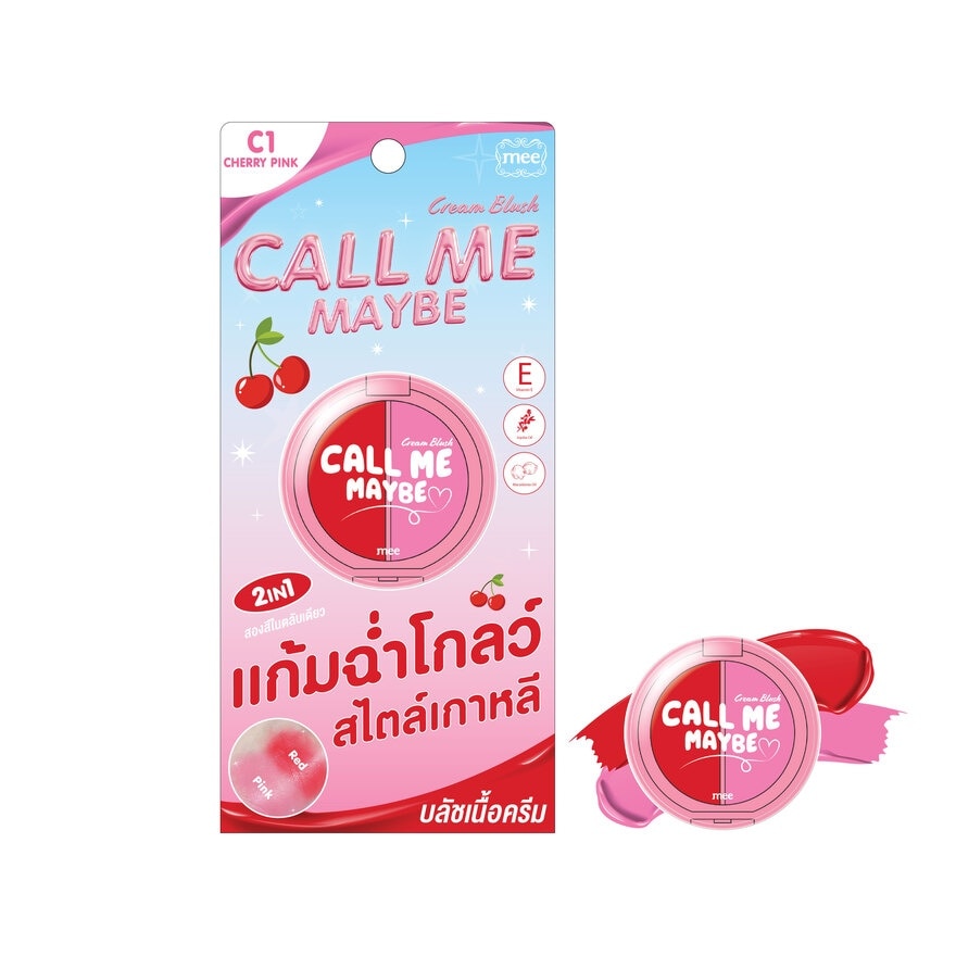 Mee มี คอล มี เมบี ครีม บลัช 1.6ก. C1 เชอรี่ พิ้งค์