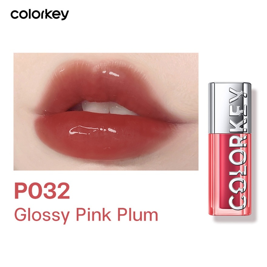 Colorkey Water Sparkling Lip Serum 3g. P032 Glossy Pink Plum