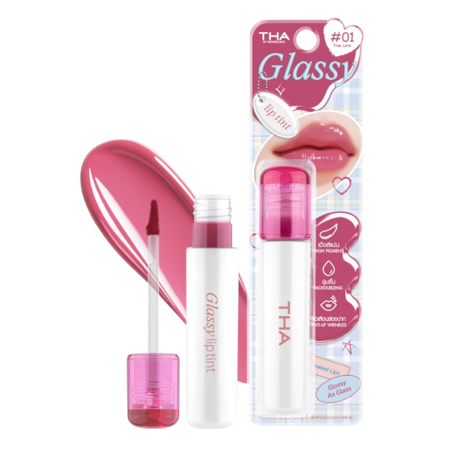 THA By Nongchat #THA By Nongchat Glassy Lip Tint 3.9g 01