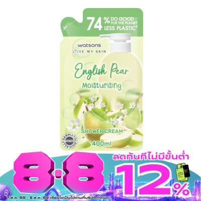 Watsons - Watsons English Pear Moisturising Shower Cream 400 ml.(Refill) image