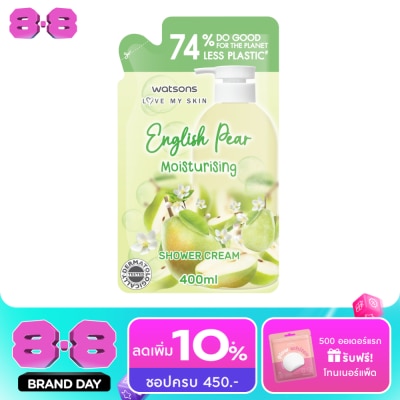 WATSONS - วัตสัน อิงลิช แพร์ มอยซ์เจอไรซิ่ง ชาวเวอร์ ครีม 400 มล. (รีฟิล) image