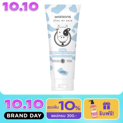 WATSONS วัตสัน มิลค์ ไบรท์เทนนิ่ง ซอลท์ สครับ 250ก. image