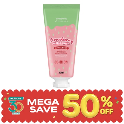 WATSONS - วัตสัน สตรอเบอร์รี่ มิลค์ โยเกิร์ต แฮนด์ ครีม 30มล. image