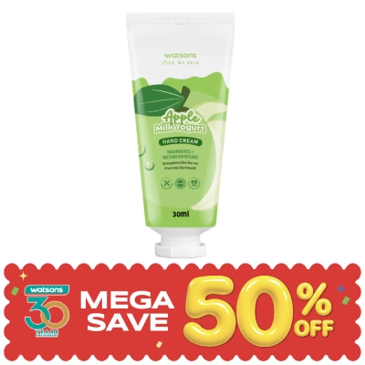 WATSONS - วัตสัน แอปเปิ้ล มิลค์ โยเกิร์ต แฮนด์ ครีม 30มล. image