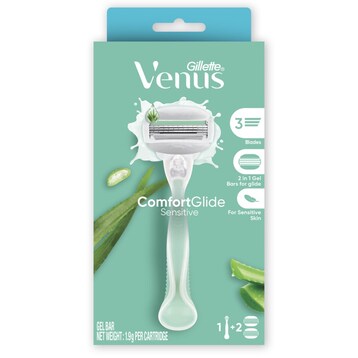 Gillette Venus Comfort Glide Sensitive Razor + Blades
