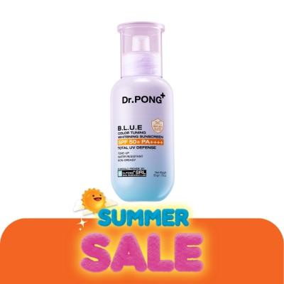 Dr.pong - ดอกเตอร์พงศ์ บลู คัลเลอร์ ทูนนิ่ง ไวท์เทนนิ่ง ซันสกรีน 50 กรัม