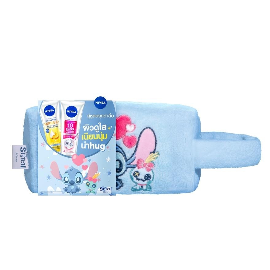 Nivea นีเวียวิตามินบอดี้เซรั่มเอ็กซ์ตร้าไบรท์10ซูเปอร์วิตามินซูเปอร์ซี+170มล.ฟรีกระเป๋าฟ้า