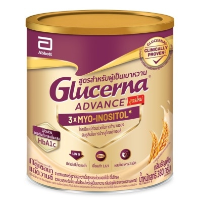 Glucerna - กลูเซอร์นา แอดวานซ์ อาหารสูตรครบถ้วน กลิ่นธัญพืช 380 กรัม