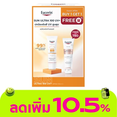 Eucerin - Eucerin Sun Ultra 100 UV+ 80 ml.  Spotless Brightening Foam 150 g.