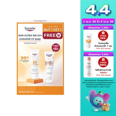 Eucerin - Eucerin Sun Ultra 100 UV+ 80 ml.  Spotless Brightening Foam 150 g.