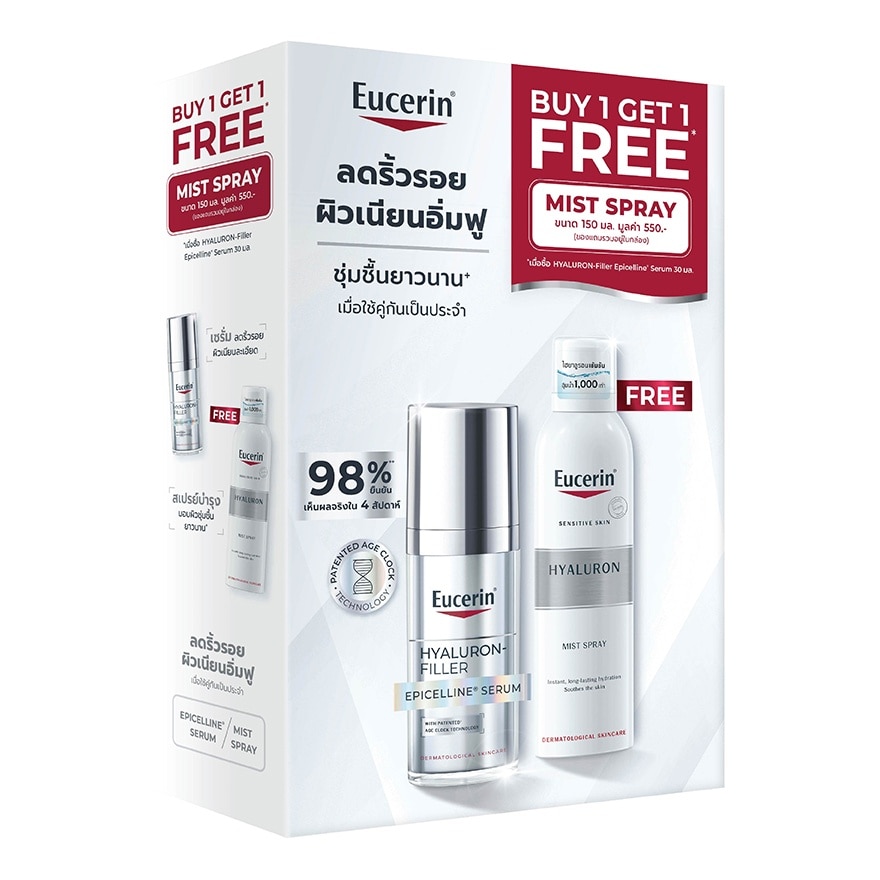 Eucerin Epicelline Serum 30 ml. Hyaluron Mist Spray 150 ml.