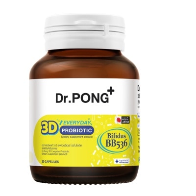Dr.pong ดอกเตอร์พงศ์ 3ดี เอฟเวอรี่เดย์ โปรไบโอติก 30 แคปซูล