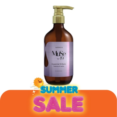 WATSONS - วัตสัน มิวส์ นัมเบอร์ 19 เอสเซนเชี่ยล ออยล์ บาธ ทูเบอโรส แอนด์ วานิลลา 500มล.