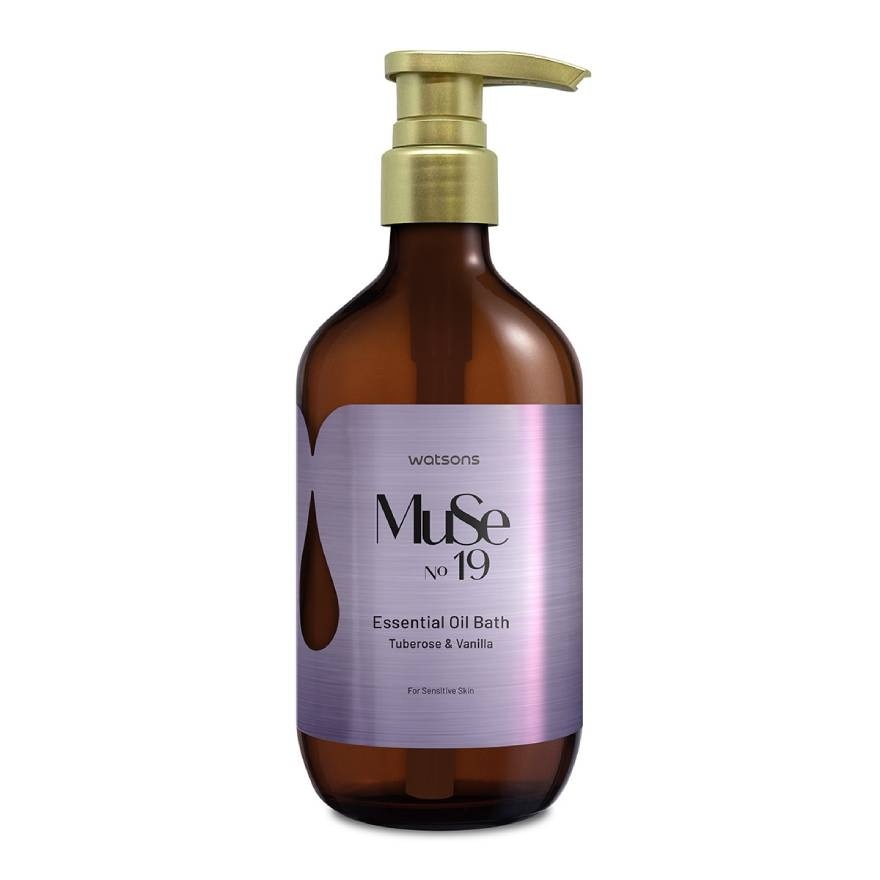 Watsons Muse 19 Essential Oil Bath Tuberose  Vanilla 500ml.