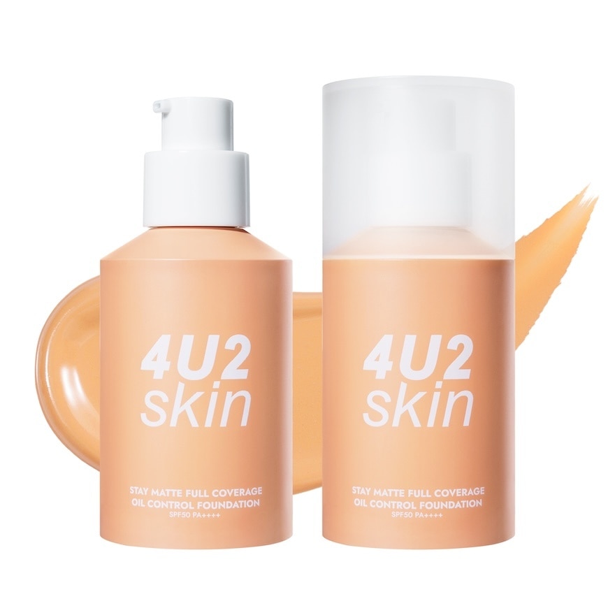 โฟร์ยูทู สเตย์ แมท ฟูล โคเวอร์เรจ ออยล์ คอนโทรล ฟาวเดชั่น SPF50 PA++++ 25มล. 04 แมท ท