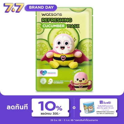 WATSONS - วัตสัน รีเฟรชชิ่ง คิวคัมเบอร์ มาสก์ คอมมูนิตี้ 1แผ่น.