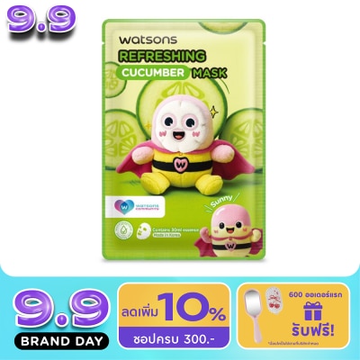 WATSONS - วัตสัน รีเฟรชชิ่ง คิวคัมเบอร์ มาสก์ คอมมูนิตี้ 1แผ่น. image