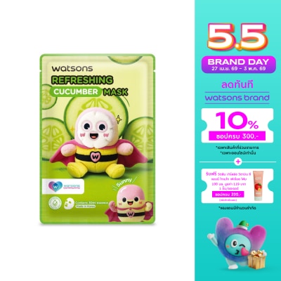 WATSONS - วัตสัน รีเฟรชชิ่ง คิวคัมเบอร์ มาสก์ คอมมูนิตี้ 1แผ่น.