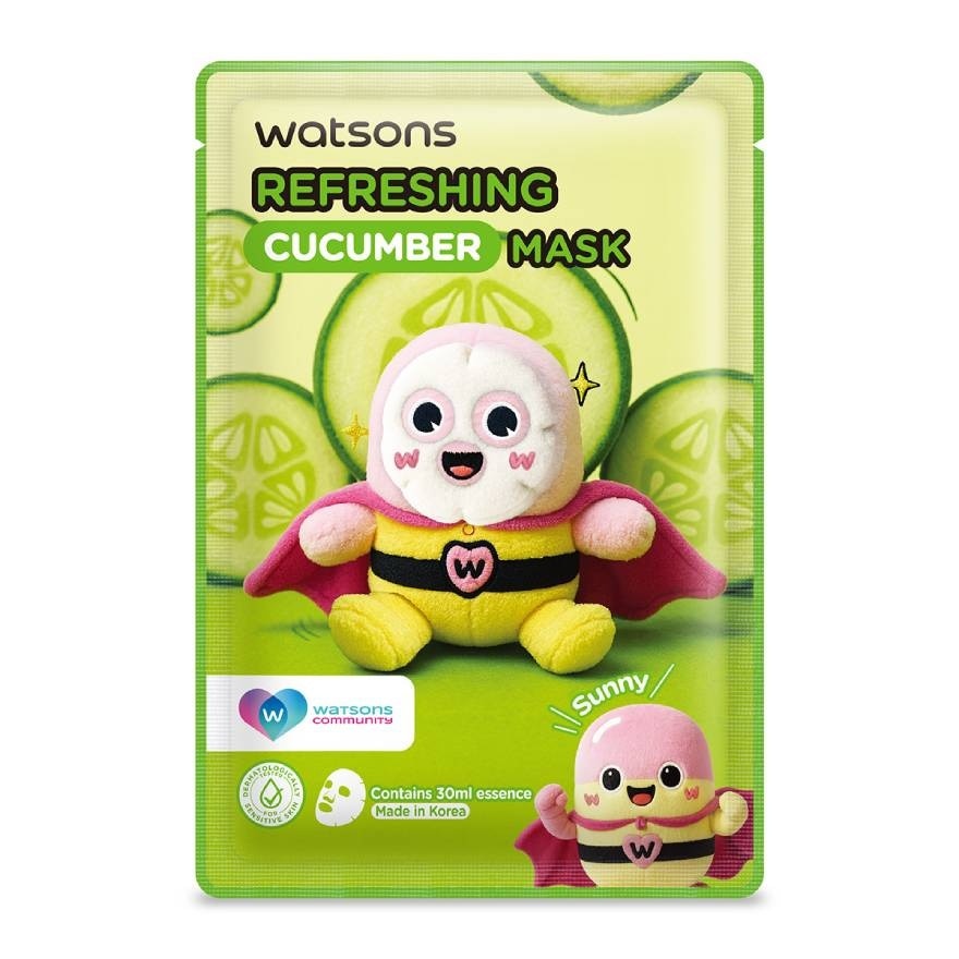 Watsons Refreshing Cucumber Mask Community 1sheet.