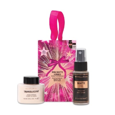 Makeup Revolution Makeup Revolution Mini Matte Heros Makeup Setting Duo 2pcs.