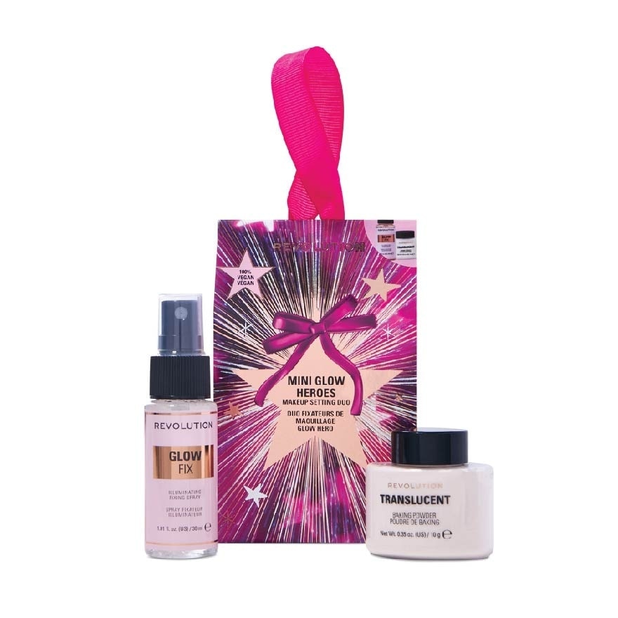 Makeup Revolution Mini Glow Heros Makeup Setting Duo 2pcs.