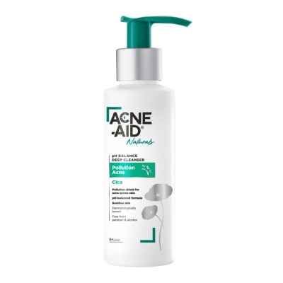 Acne Aid แอคเน่-เอด เนเชอรัล พีเอช บาลานซ์ เคลนเซอร์ โพลูชั่น แอคเน่ 100 มล.