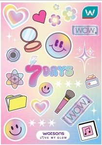 Premium Watsons Glow Up Sticker Pack: Y2K Edition 1 Pcs