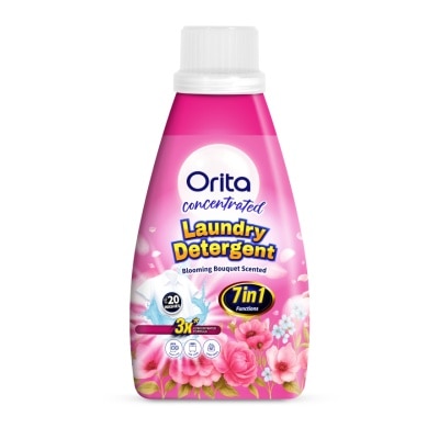 Orita - โอริต้า ผลิตภัณฑ์ซักผ้า สูตรเข้มข้น กลิ่นบลูมมิ่ง บูเก้ 550 มล.