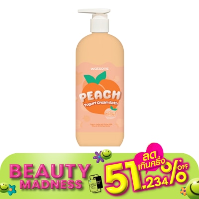 WATSONS วัตสัน พีช โยเกิร์ต ครีม บาธ 500มล.